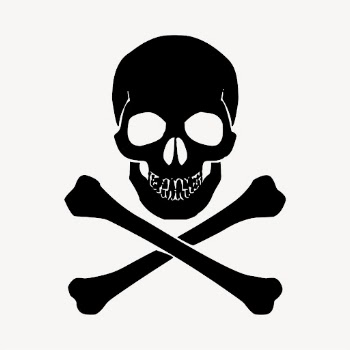 Pirate skull sticker, Halloween illustration | Free PSD - rawpixel