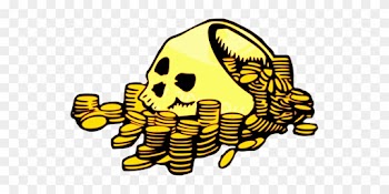 Pirate Treasure, Coins, Money, Pirate - Gold Coins Clipart