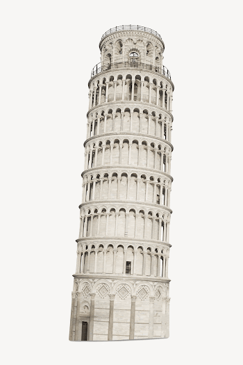 Pisa tower, Italy collage element | Free PSD - rawpixel