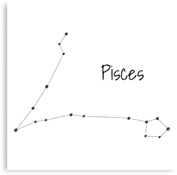 Pisces Constellation" Canvas Print by ellenjenkins | Redbubble