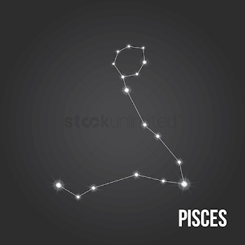 Pisces constellation Vector Image - 1616877 | StockUnlimited