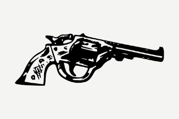 Pistol gun drawing, vintage weapon | Free PSD - rawpixel