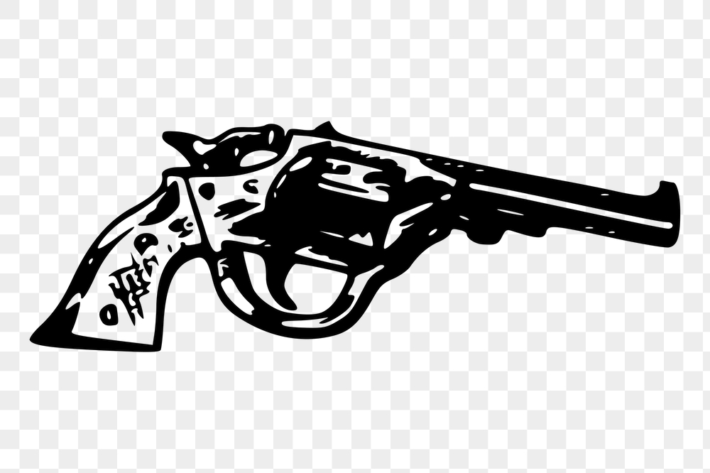 Pistol gun png sticker, vintage | Free PNG - rawpixel