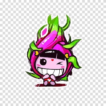 Pitaya Fruit Auglis, Cartoon dragon fruit transparent background PNG clipart
