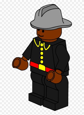 Pitr Lego Town Fireman Clip Art Free Vector 4vector - Lego Clipart