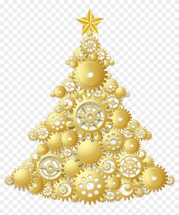 Pix For Christmas Tree Star Png - Gold Christmas Tree Png