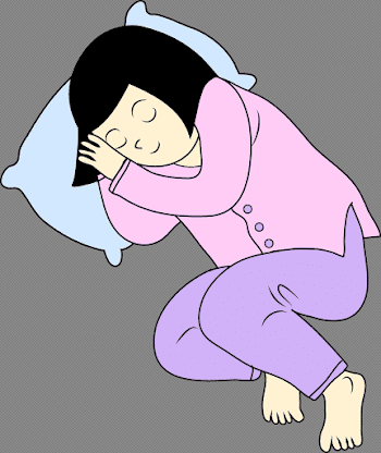 Pix For Girl Going To Sleep Clipart - Clip Art Library