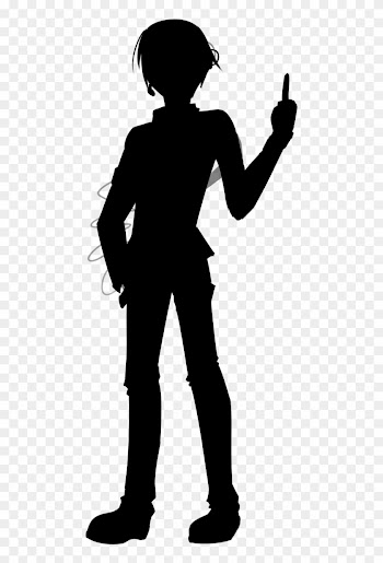 Pix For Middle Finger Silhouette - Girl Middle Finger Silhouette
