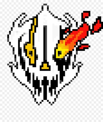 Pixel art Art museum Flowey - gaster streamer 