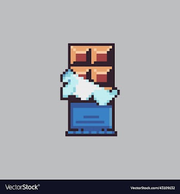 pixel art chocolate for game dev