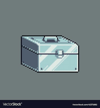 pixel art crates or storage box