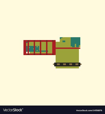 Pixel art dog vector image
