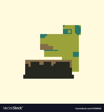 Pixel art dog vector image
