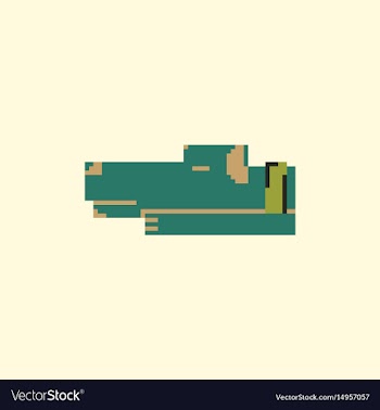 Pixel art dog vector image
