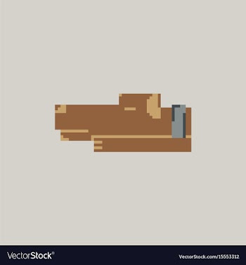 Pixel art dog vector image