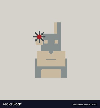 Pixel art dog vector image