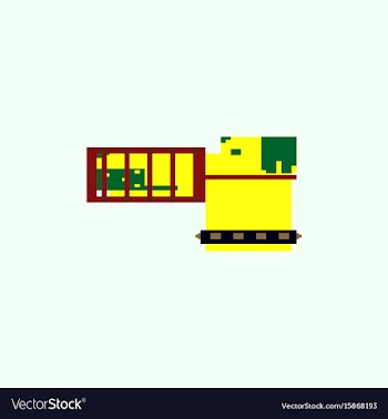 Pixel art dog vector image