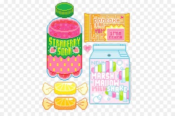 Pixel art Drawing - SODA BUBBLE 