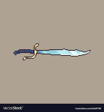 pixel art falchion for game