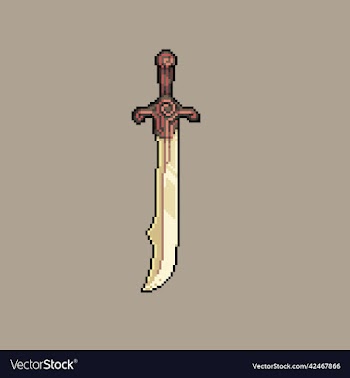 pixel art falchion for game