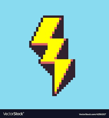 pixel art flash icon for game development