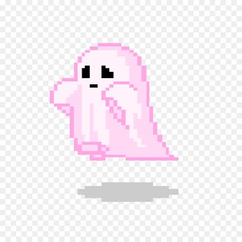 Pixel art GIF Transparency Image - mean ghost 