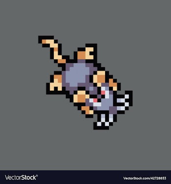 pixel art mouse character for game