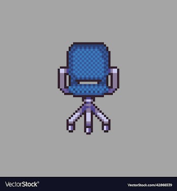 pixel art office chair icon
