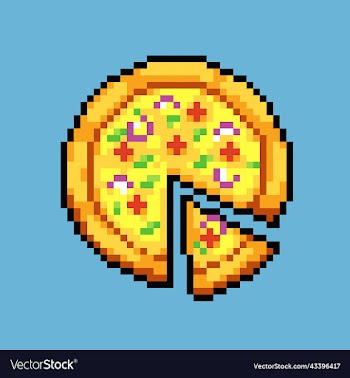 pixel art pizza icon