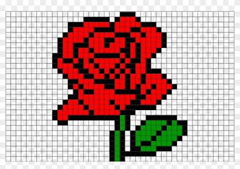 Pixel Art Rose