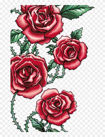 Pixel Art - Roses - Aesthetic Pixel Roses