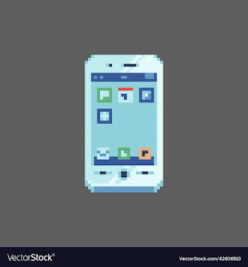 pixel art smartphone llustration for game