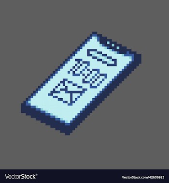 pixel art smartphone llustration for game
