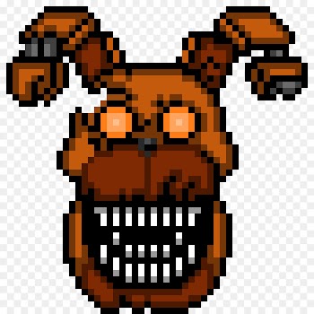 Pixel art Sprite Nightmare Cartoon - jacko outline 