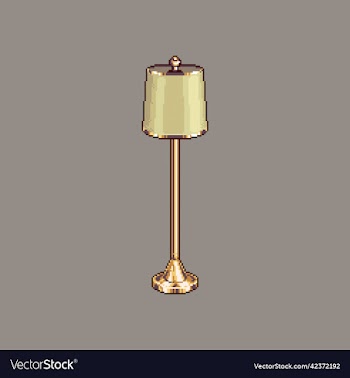 pixel art standing lamp