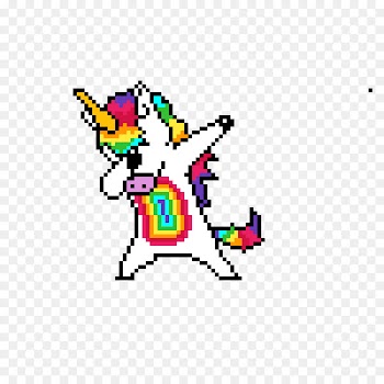 Pixel art Unicorn Drawing Bead - unicorn 