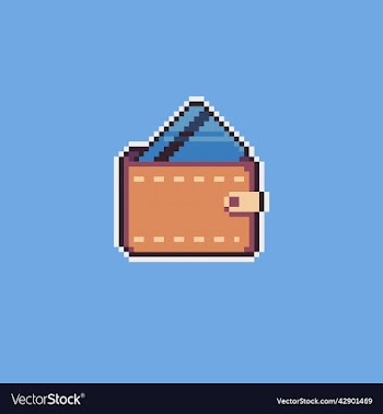 pixel art wallet
