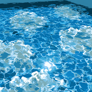 Pixel Art Water Texture Map