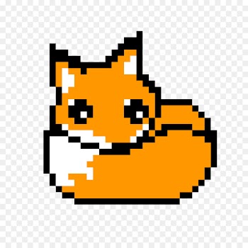 Pixel Art, Wolf, Art, Yellow, Emoticon PNG
