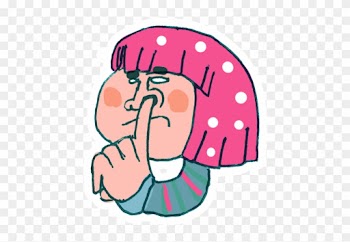 Pixel - Girl Picking Nose Cartoon