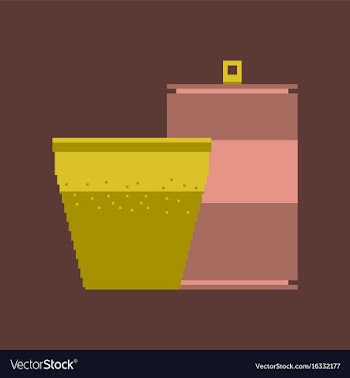 Pixel icon in flat style can of soda and glass vector image