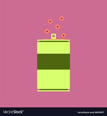 Pixel icon in flat style can of soda vector image