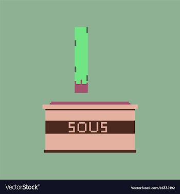 Pixel icon in flat style french fries and sauce vector image