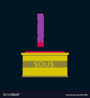 Pixel icon in flat style french fries and sauce vector image