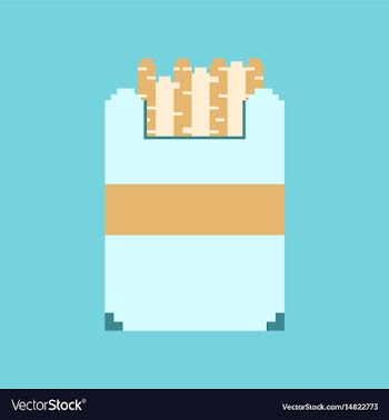 Pixel icon in flat style french fries vector image