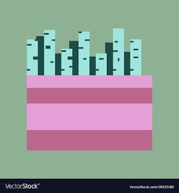 Pixel icon in flat style french fries vector image