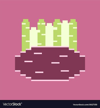 Pixel icon in flat style french fries vector image