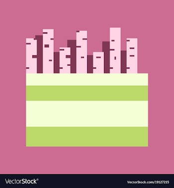 Pixel icon in flat style french fries vector image