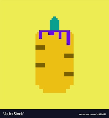 Pixel icon in flat style french hot dog vector image