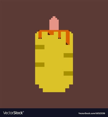 Pixel icon in flat style french hot dog vector image